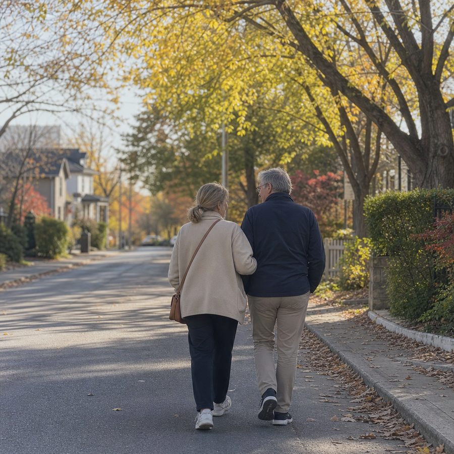 Couple québécois récemment retraité